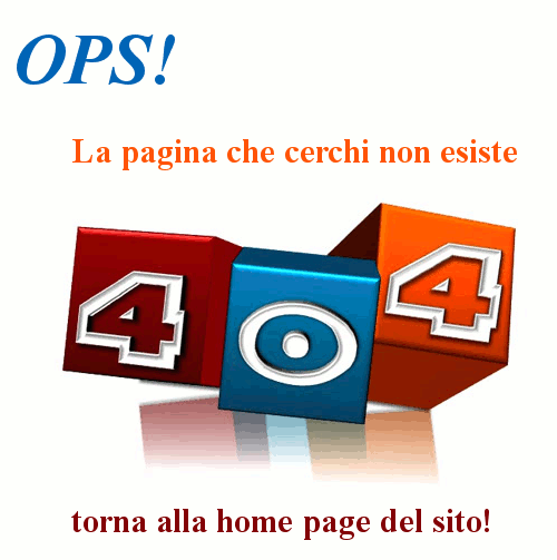 404 Pagina non trovata