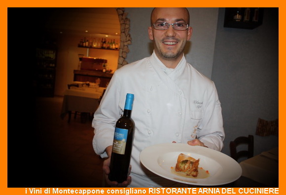 Chef Claudio Api  Verdicchio Federico II  Azienda Montecappone di Jesi Ristorante Arnia del Cuciniere Falconara Marittima