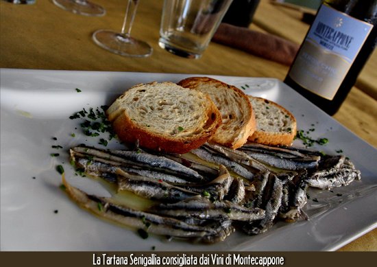 sardoncini allo scottadito con Verdicchio dei Vini di Montecappone La_Tartana_Senigallia_07