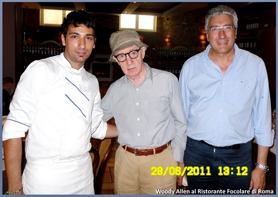 Woody Allen Roma Ristorante il Focolare Andrea Roberto Stagnetta