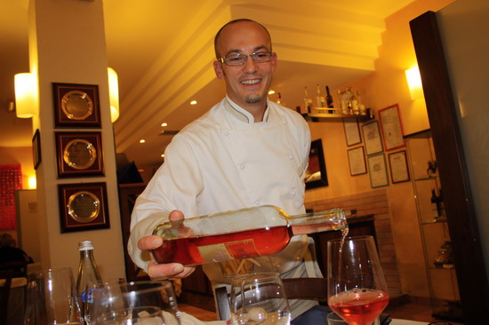 Ristorante Arnia del Cuciniere di Falconara Marittima  Chef Claudio Api   vino rosato Pergolesi 1710 di Montecappone