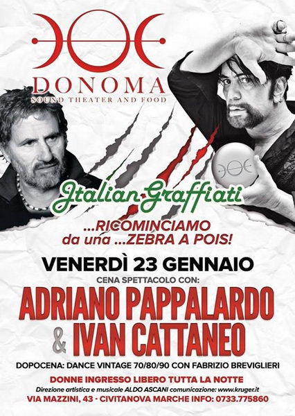 Adriano Pappalardo  Ivan Cattaneo Donoma 2015