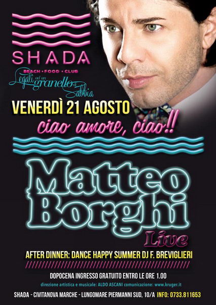 Matteo Borghi Shada Agosto 2015