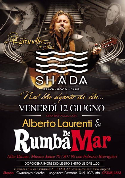 Alberto Laurenti Rumba de Mar Shada giugno 2015