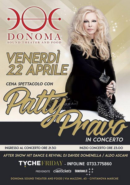 Patty Pravo Donoma 2016