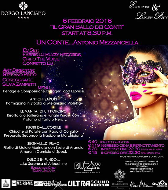 Il gran ballo dei conti Carnevale 2016 Borgo Lanciano
