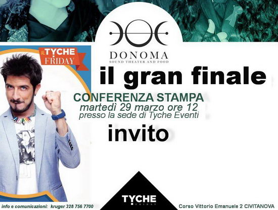Donoma Tyche friday conferenza stampa 2016