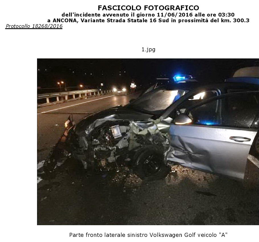 incidente kruger agostinelli 11 giugno 2016