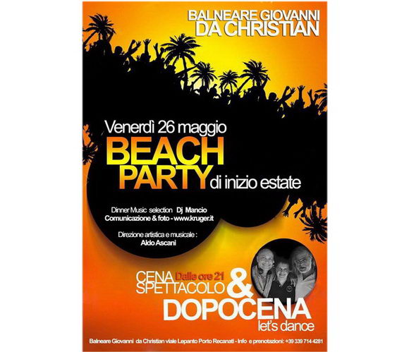 Balneare Giovanni Beach Party Porto Recanati