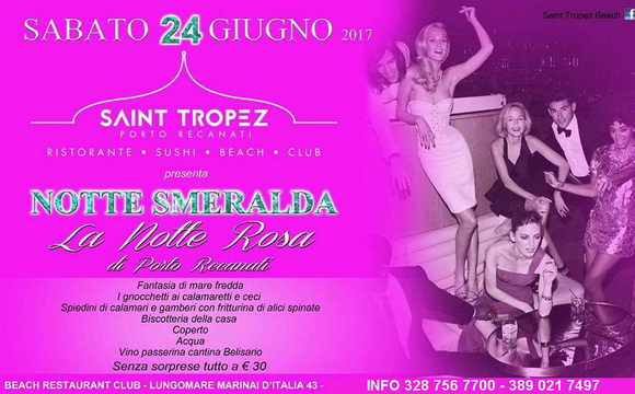 Notte Smeralda la notte rosa del Saint Tropez