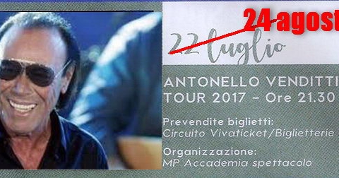 Antonello-Venditti-Porto-Recanati rinviata