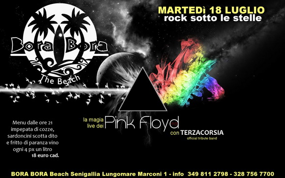 Tersacorsia tributo Pink Floy Bora Bora Senigallia +