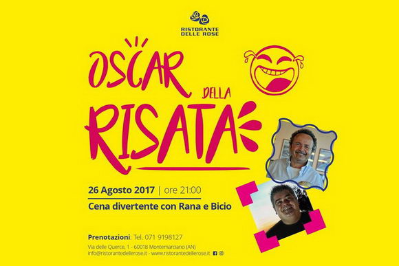 Oscar della Risata Ristorante delle Rose Bicio Rana