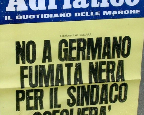 Corriere Adriatico Locandina 16 aprile 2006