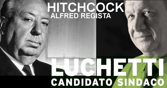 Marco Luchetti come Alfred Hitchcock