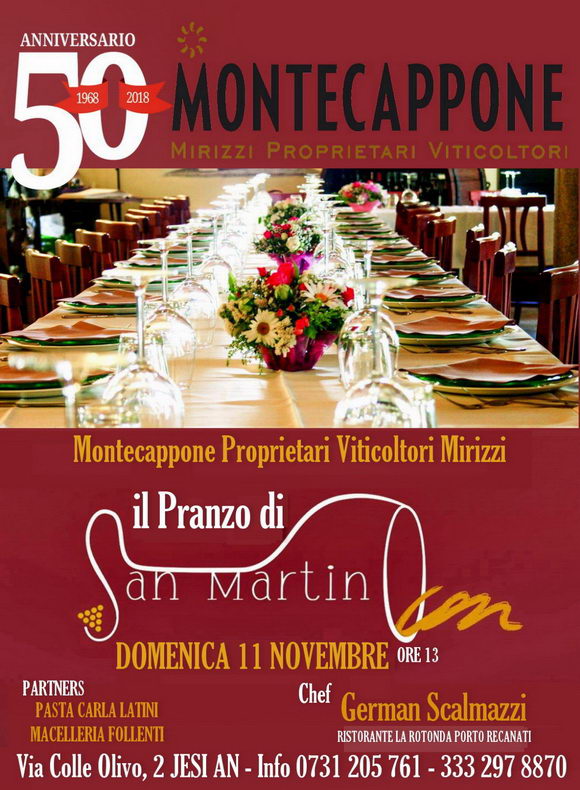 Pranzo di San Martino Vini Montecappone Jesi 2018