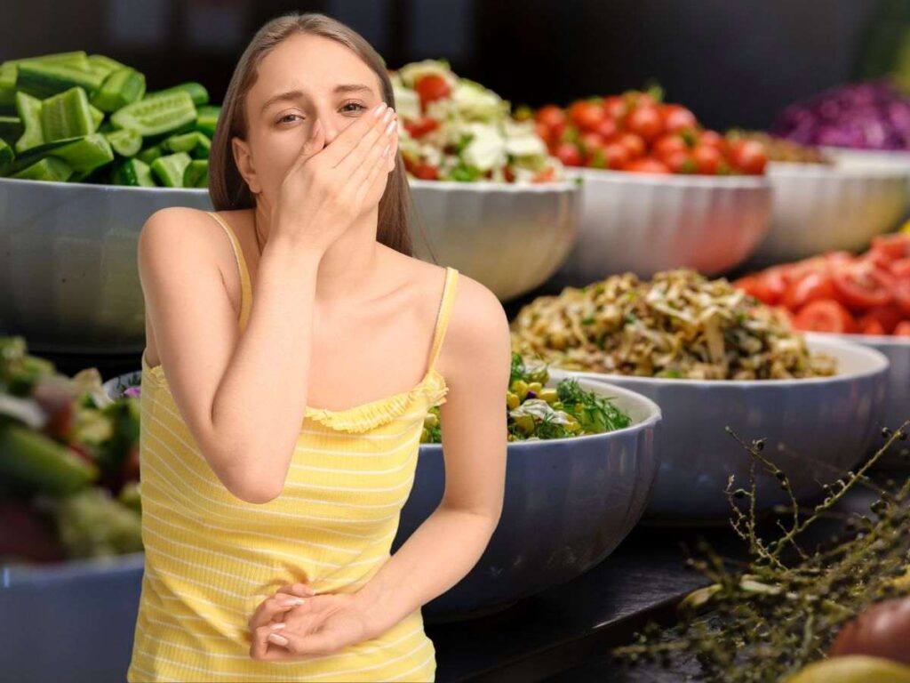 donna con la bocca tappata