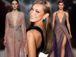 modelle sfilano e bella hadid