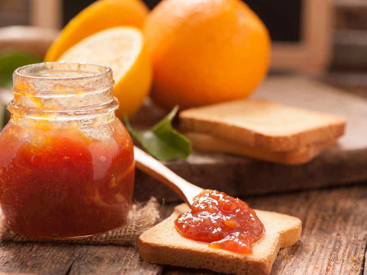 marmellata fresca di arance