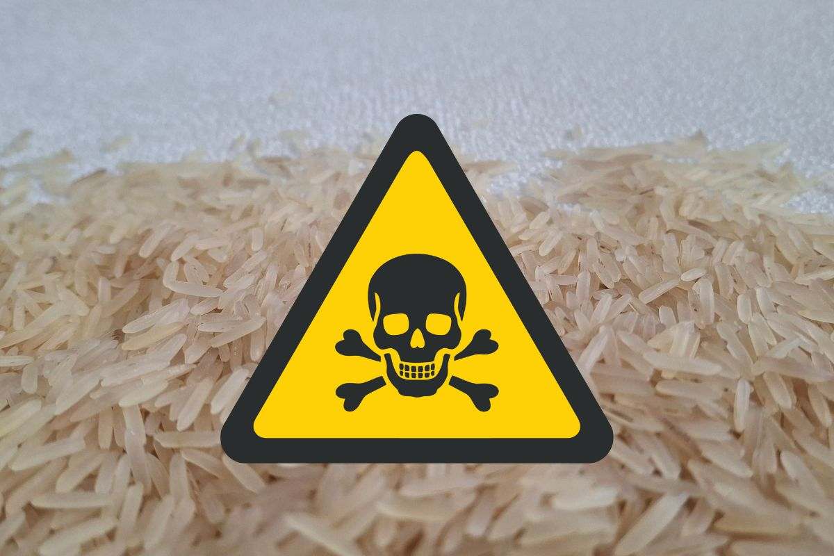 riso basmati e segnale di pericolo di morte