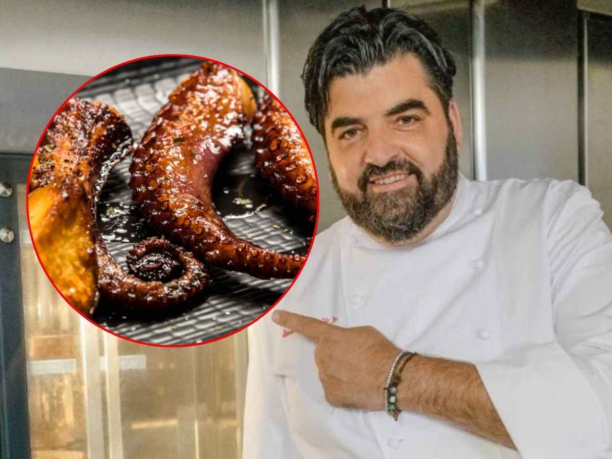 antonino cannavacciuolo e polpo arrostito