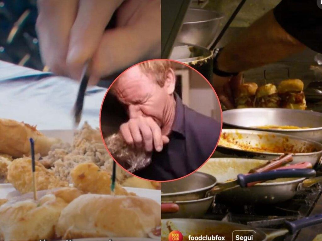 gordon ramsay con conato di vomito
